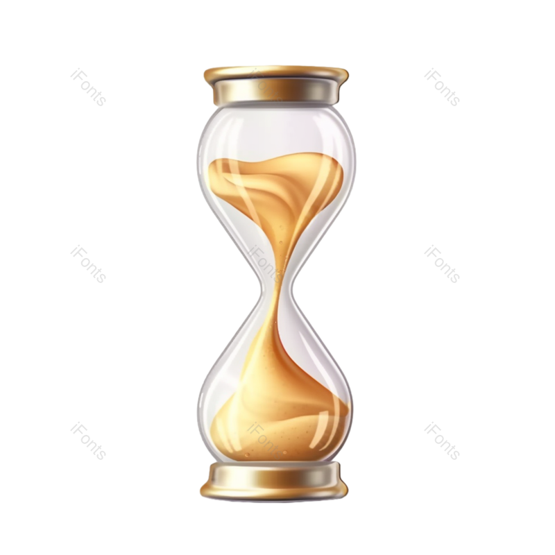 沙漏图片,白色背景元素,渐变背景PNG,灰色背景免抠素材